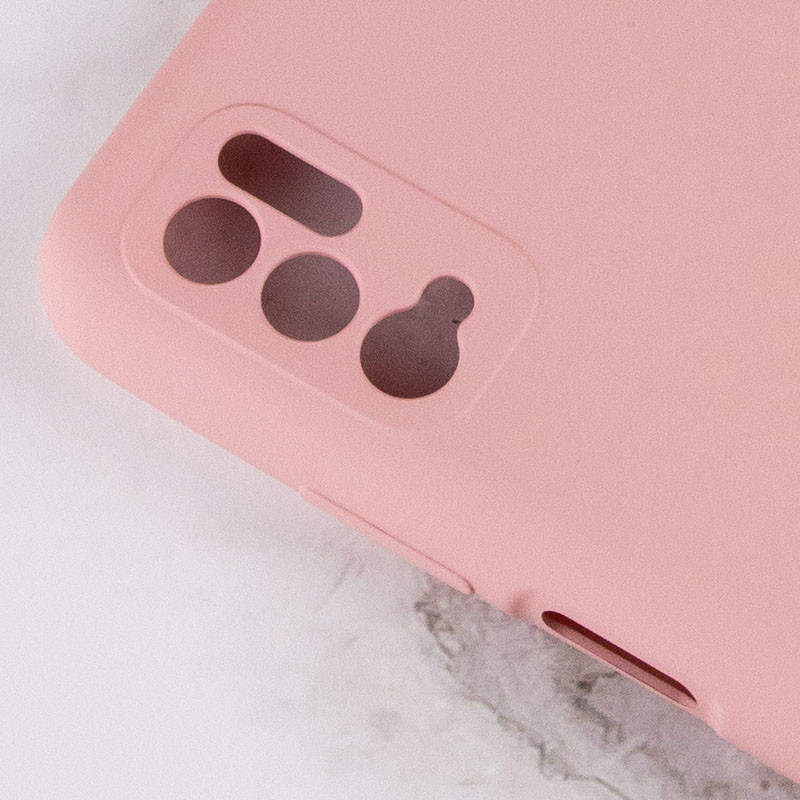 Купить Чехол Silicone Cover Full Camera (AA) для Xiaomi Redmi Note 10 5G / Poco M3 Pro (Розовый / Pink) на vchehle.ua