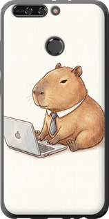Чехол Funny Capybara CEO Working для Huawei Honor V9 / Honor 8 Pro