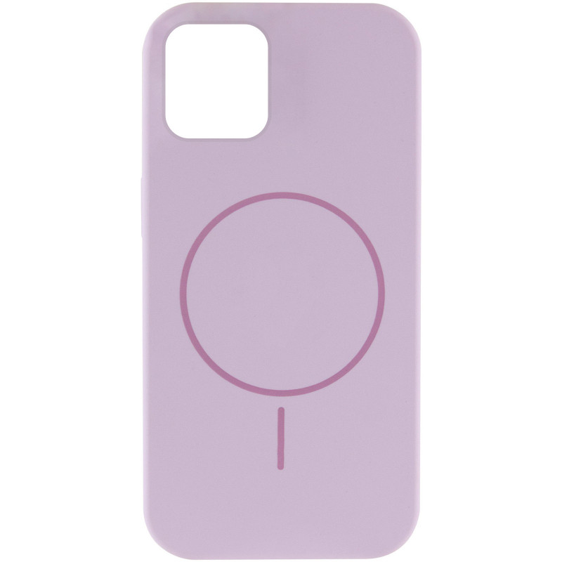 Фото Чехол Silicone Case Full Protective (AA) NO LOGO with Magnetic Safe для Apple iPhone 11 (6.1") (Сиреневый / Lilac) на vchehle.ua