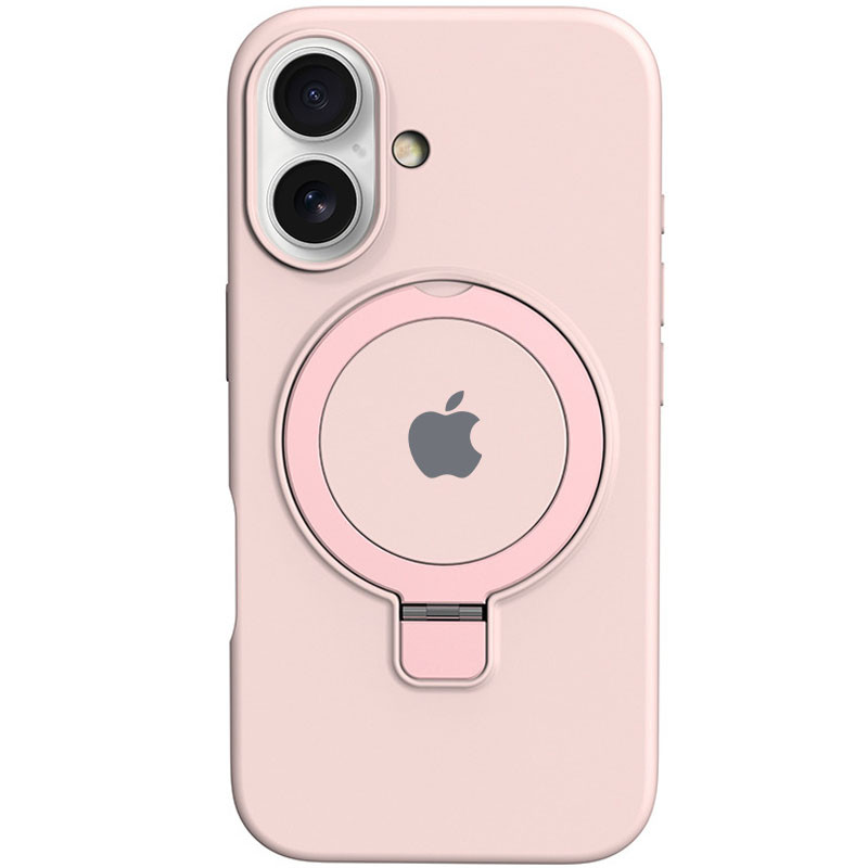 Чохол Silicone Case Full Protective with Ring на Apple iPhone 16 (6.1") (Pink)