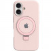 Чохол Silicone Case Full Protective with Ring на Apple iPhone 16 (6.1") (Pink)