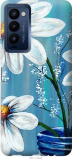 

Чехол Красивые арт-ромашки для Tecno Camon 18p CH7n 1383278