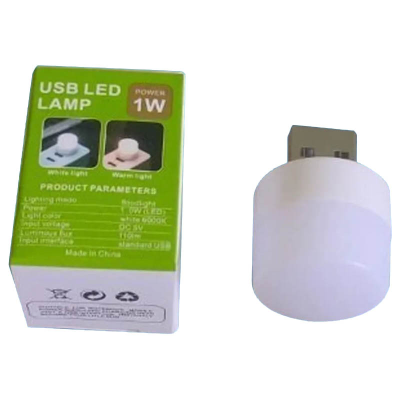 Купить USB лампа LED 1W (Белый / Цилиндр) на vchehle.ua