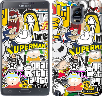 

Чохол Popular logos на Samsung Galaxy Note 4 N910H 627827