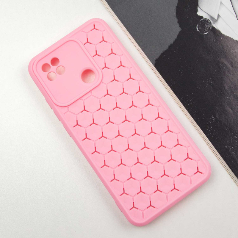 Фото Чехол TPU Honeycomb для Xiaomi Redmi 9C (Розовый / Light pink) на vchehle.ua