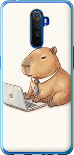 Чохол Funny Capybara CEO Working на Realme X2 Pro