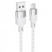 Дата кабель Hoco X99 Crystal Junction USB to MicroUSB (1m) (Gray)