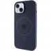 Чохол Silicone Case Full Protective (AA) with Magnetic Safe на Apple iPhone 15 (6.1") (Темно-синій / Midnight blue)