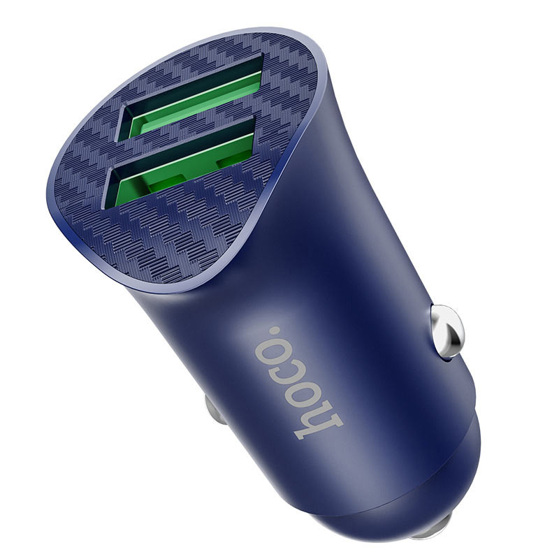 АЗП Hoco Z39 QC3.0 (2USB) (Синій)