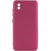 Чехол Silicone Cover My Color Full Camera (A) для ZTE Blade A3 (2020) (Бордовый / Marsala)