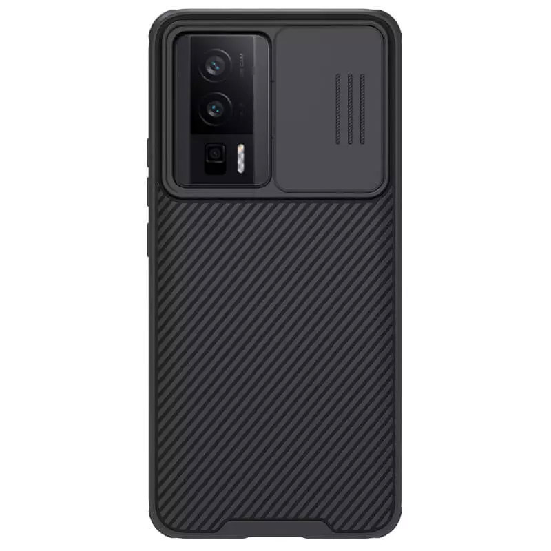 Карбонова накладка Nillkin Camshield (шторка на камеру) на Xiaomi Redmi K60 / K60 Pro (Чорний / Black)