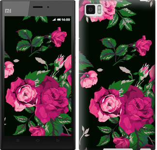 

Чохол Троянди на чорному тлі на Xiaomi Mi3 547080
