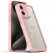 TPU чохол Transparent + Colour 1,5mm на Apple iPhone 12 (6.1") (Pink)