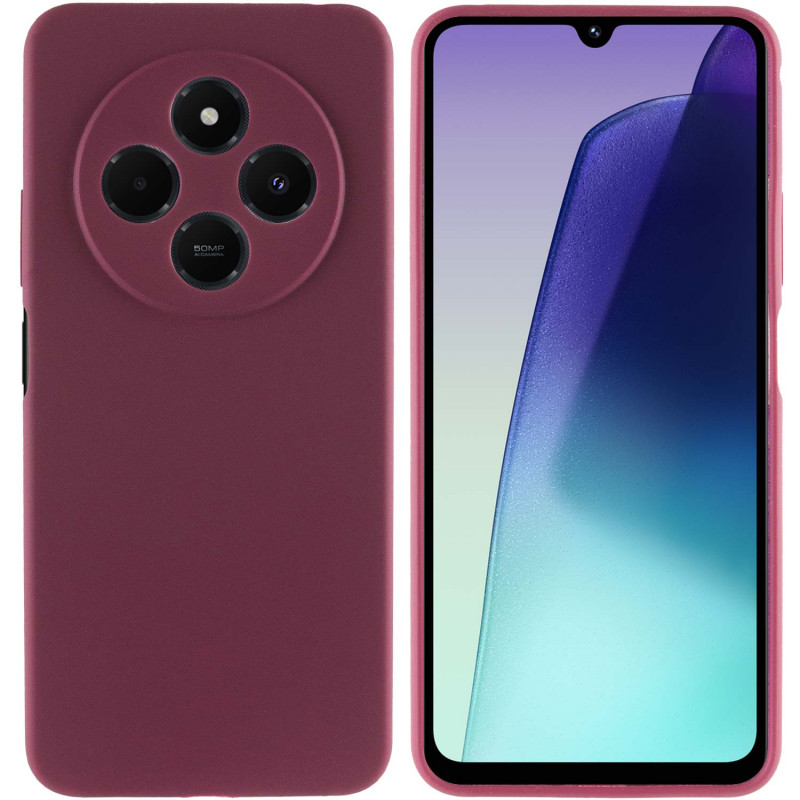 Фото Чехол Silicone Cover Lakshmi Full Camera (AA) для Xiaomi Redmi 14C / Poco C75 (Бордовый / Marsala) в магазине vchehle.ua