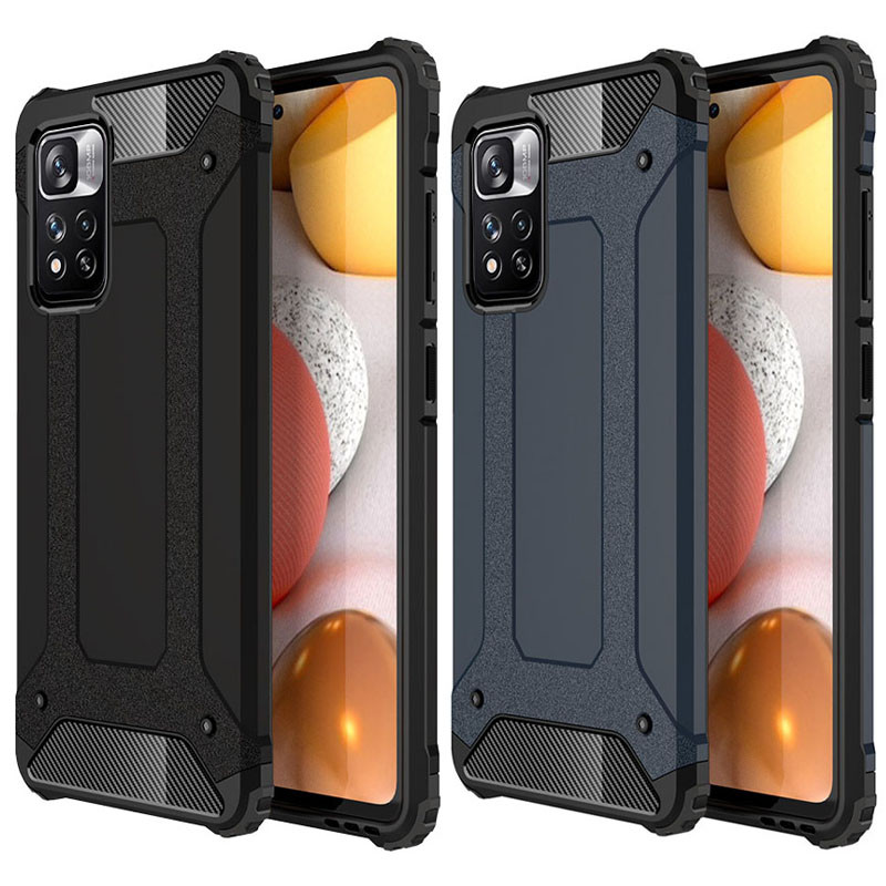 Бронированный противоударный TPU+PC чехол Immortal для Xiaomi Redmi Note 11 5G / Poco M4 Pro 5G