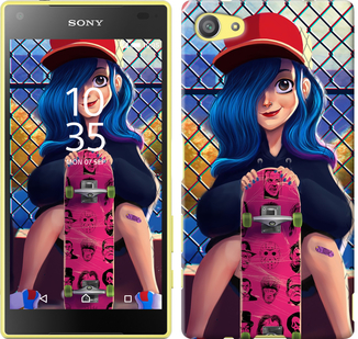 

Чехол Прикольная девочка со скейтбордом для Sony Xperia Z5 Compact E5823 618284