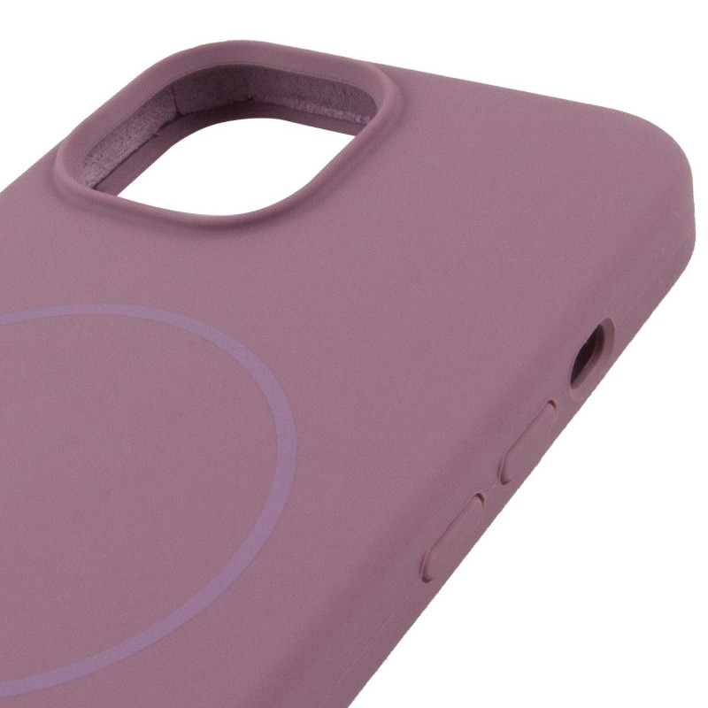 Чохол Silicone Case Full Protective (AA) NO LOGO with Magnetic Safe на Apple iPhone 14 (6.1") (Ліловий / Lilac Pride) в магазині vchehle.ua