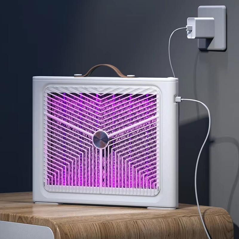 Фото Пастка для комах з UV підсвічуванням GB-08 Trident with battery 1200 mAh (White) в маназині vchehle.ua