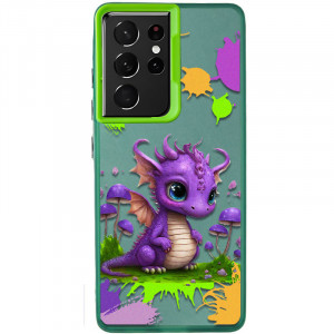 TPU+PC чохол TakiTaki Graffiti magic glow на Samsung Galaxy S21 Ultra