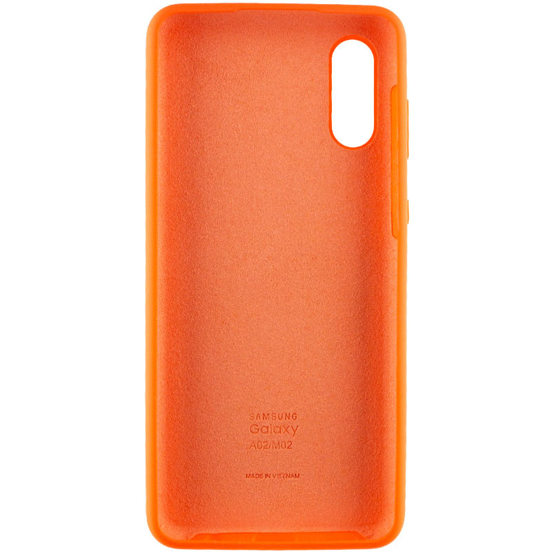 Фото Чехол Silicone Cover Full Protective (AA) для Samsung Galaxy A02 (Оранжевый / Neon Orange) на vchehle.ua