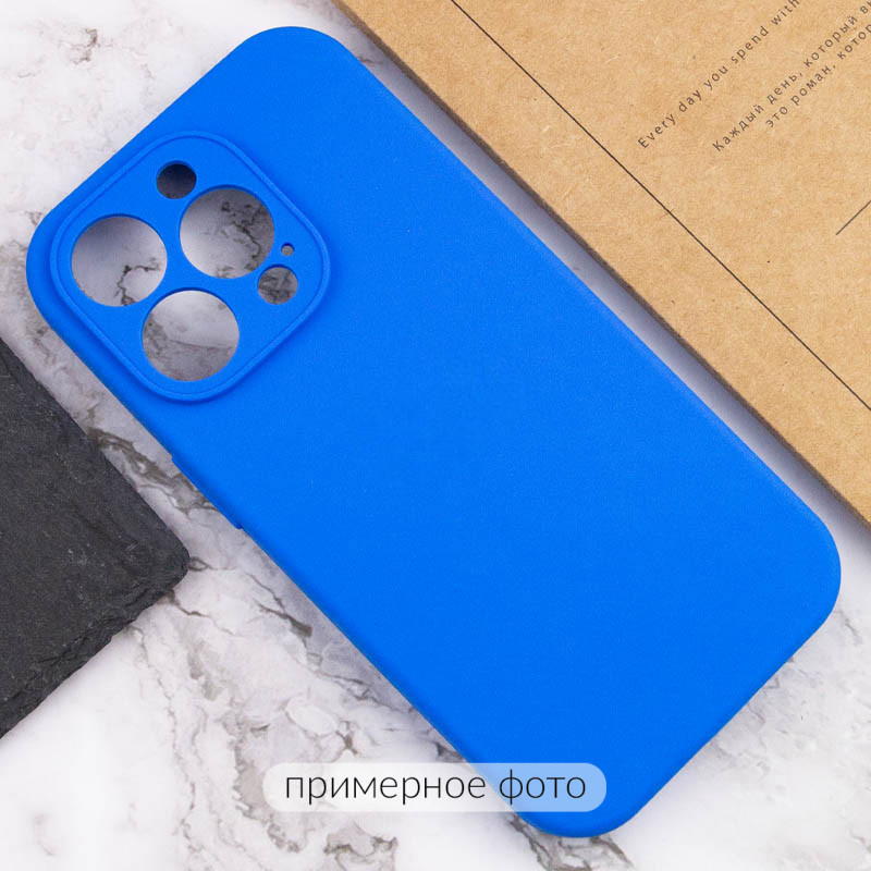 Фото Чехол Silicone Case Full Camera Protective (AA) NO LOGO для Apple iPhone 16 (6.1") (Синий / Capri Blue) в магазине vchehle.ua