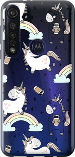 

Чехол Единорог и кофе для Motorola G8 Plus 1607469