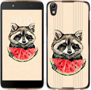 

Чохол Єнотик з кавуном на Alcatel idol 4 800147