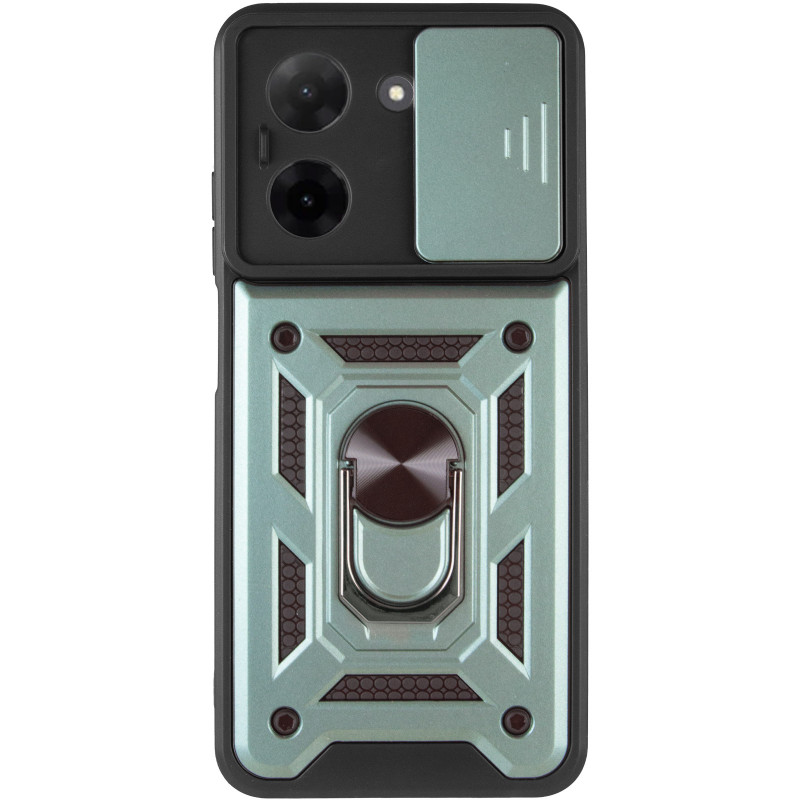 Фото Ударопрочный чехол Camshield Serge Ring для Xiaomi Redmi A5 / Poco C71 (Зеленый) на vchehle.ua