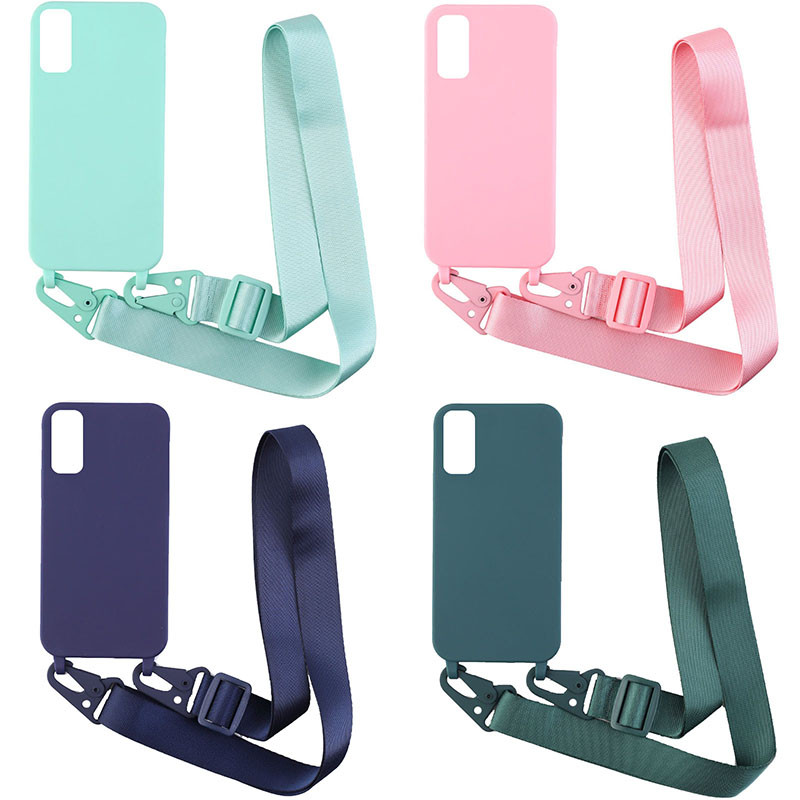 Чохол Crossbody з довгим кольоровим ремінцем на Samsung Galaxy S20+