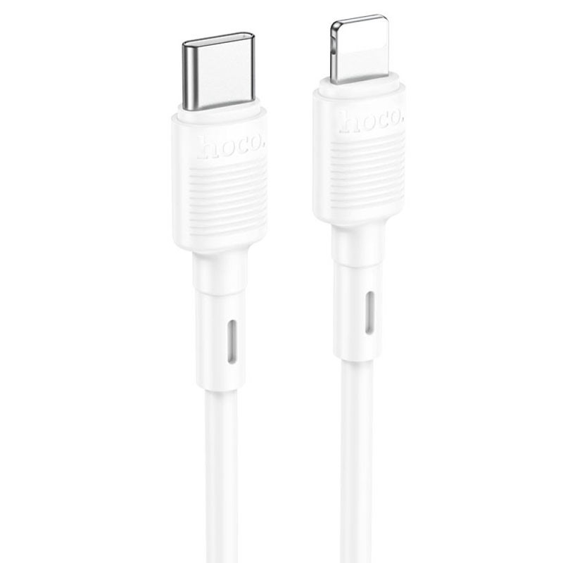 Дата кабель Hoco X83 Victory PD 20W Type-C to Lightning (1m) (White)
