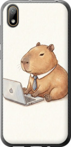 Чехол Funny Capybara CEO Working для Huawei Y5 2019