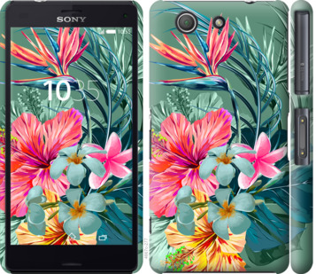 

Чехол Тропические цветы v1 для Sony Xperia Z3 Compact D5803 845054