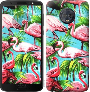 

Чехол Tropical background для Motorola Moto G6 Plus 763611