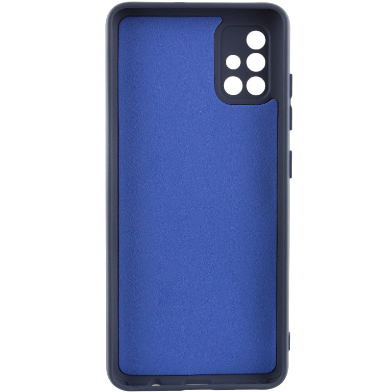 Фото Чохол TPU GETMAN Liquid Silk Full Camera на Samsung Galaxy A51 (Синій / Midnight Blue) на vchehle.ua