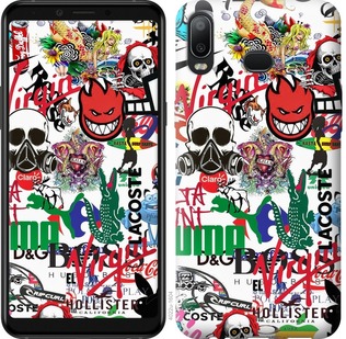 

Чехол Many different logos для Samsung Galaxy A6s 689101