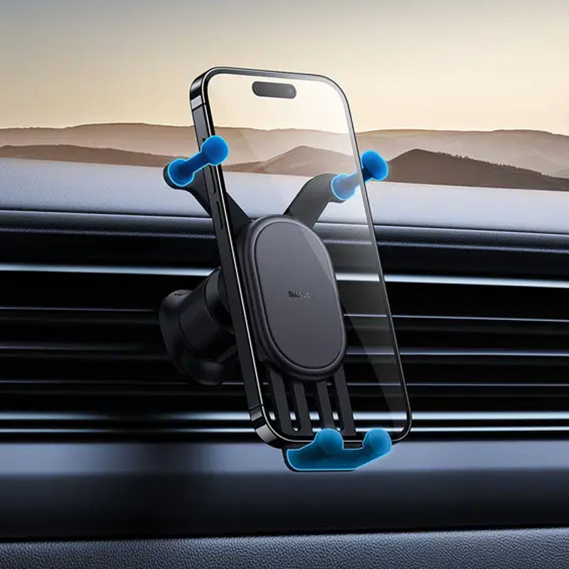 Купити Уцінка Автотримач Baseus Stable Gravitational Car Mount Air (Air Outlet Version) (SUWX02) (Розкрита упаковка / Black) на vchehle.ua