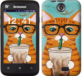

Чохол Зеленоокий кіт в окулярах на Lenovo A300 625206