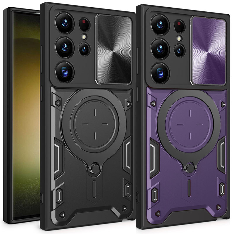 Ударопрочный чехол Bracket case with Magnetic для Samsung Galaxy S23 Ultra