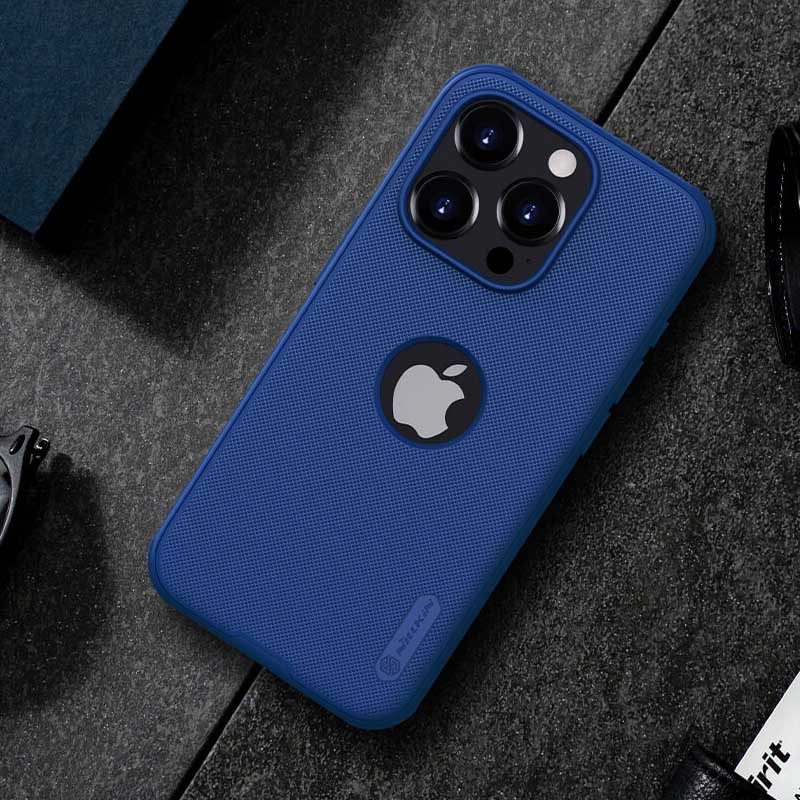 Купити Чохол Nillkin Matte Pro з лого на Apple iPhone 15 Pro (6.1") (Синій / Blue) на vchehle.ua