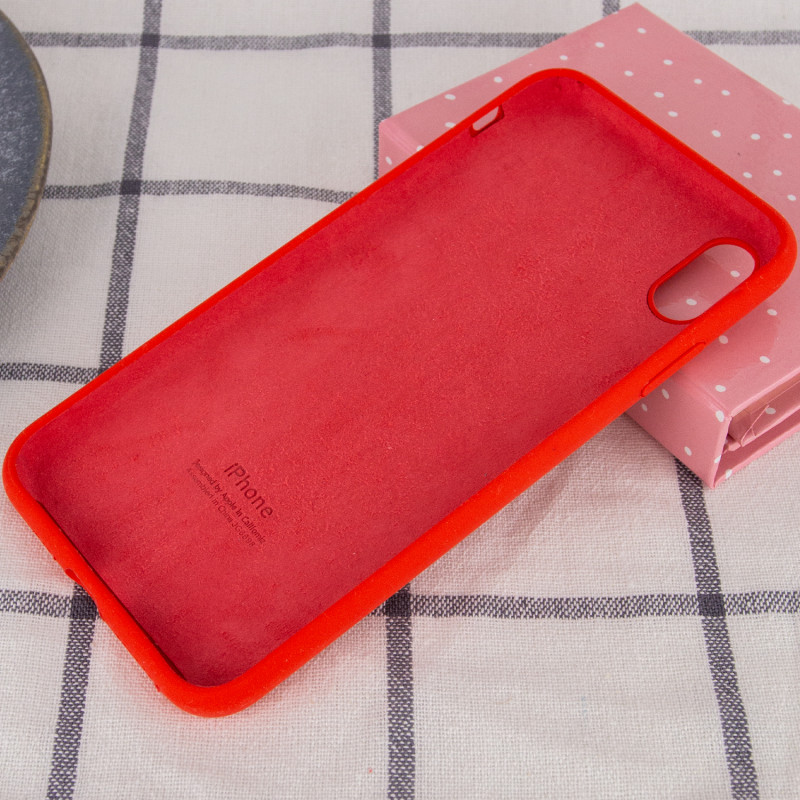 Фото Чехол Silicone Case Full Protective (AA) для Apple iPhone XS Max (6.5") (Красный / Red) в магазине vchehle.ua