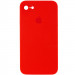 Чехол Silicone Case Square Full Camera Protective (AA) для Apple iPhone 7 / 8 / SE (2020) (4.7") (Красный / Red)