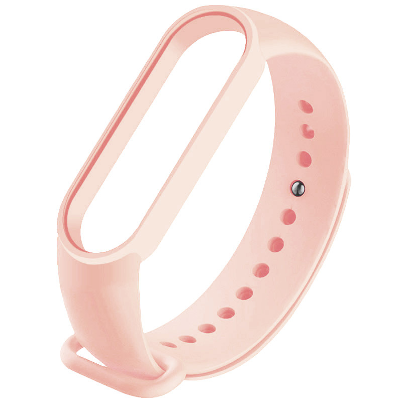 Силиконовый ремешок для Xiaomi Mi Band 7 (Розовый / Chalk Pink)