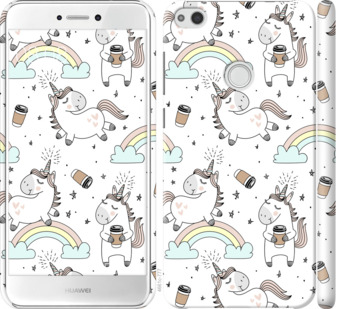 

Чехол Единорог и кофе для Huawei P8 Lite (2017) 841014