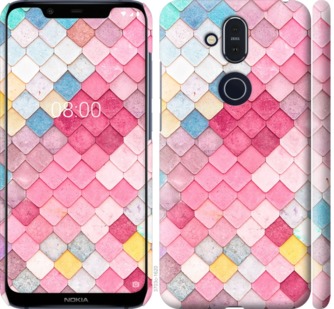 

Чехол Красочная черепица для Nokia 8.1 763497