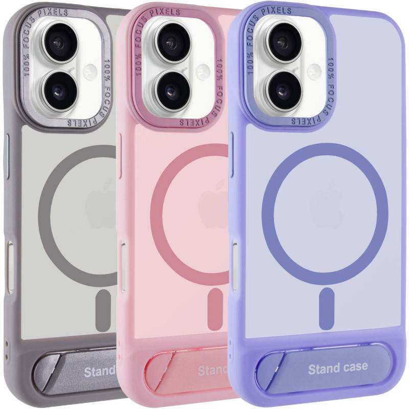 TPU+PC чехол Stand case для Apple iPhone 16 (6.1")