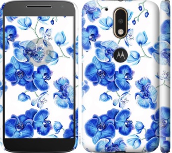 

Чехол Голубые орхидеи для Motorola Moto G4 725321