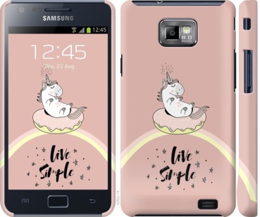

Чехол Единорожка в пончике для Samsung Galaxy S2 i9100 719133