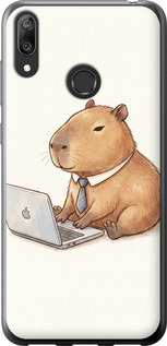 Чехол Funny Capybara CEO Working для Huawei Y7 2019