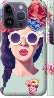 

Чехол Девушка с цветами для iPhone 14 Pro 1481752