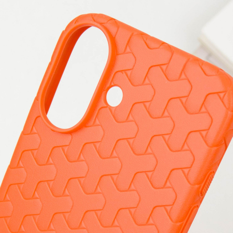 Купить Чехол TPU Weaving для Apple iPhone 16 (6.1") (Orange) на vchehle.ua